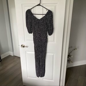 Polkadot Black Dress